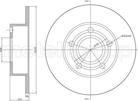 Fri.Tech. BD0749 - Disque de frein cwaw.fr