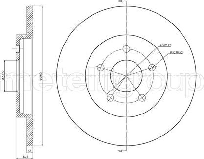 Fri.Tech. BD0748 - Disque de frein cwaw.fr