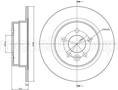 Fri.Tech. BD0764 - Disque de frein cwaw.fr