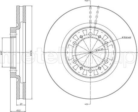 Fri.Tech. BD0714 - Disque de frein cwaw.fr