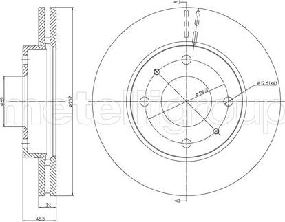 Fri.Tech. BD0716 - Disque de frein cwaw.fr