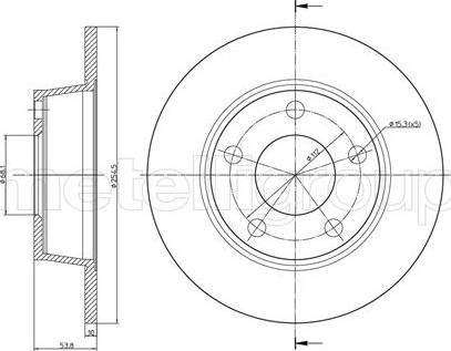 Fri.Tech. BD0710 - Disque de frein cwaw.fr