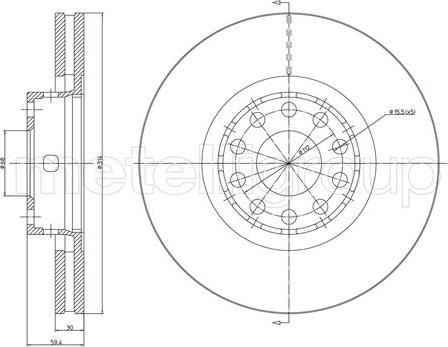 Fri.Tech. BD0783 - Disque de frein cwaw.fr