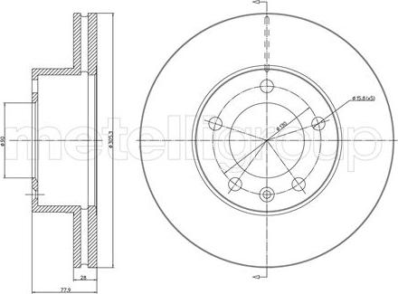 Fri.Tech. BD0736 - Disque de frein cwaw.fr