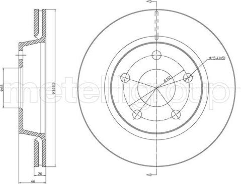 Fri.Tech. BD0720 - Disque de frein cwaw.fr