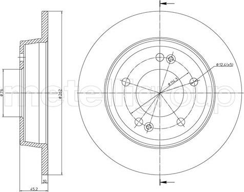 Fri.Tech. BD1493 - Disque de frein cwaw.fr