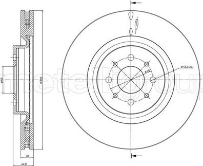 Fri.Tech. BD1444 - Disque de frein cwaw.fr