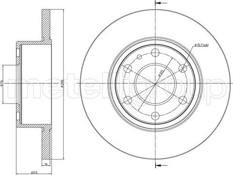 Fri.Tech. BD1406 - Disque de frein cwaw.fr