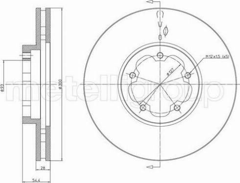 Fri.Tech. BD1488 - Disque de frein cwaw.fr