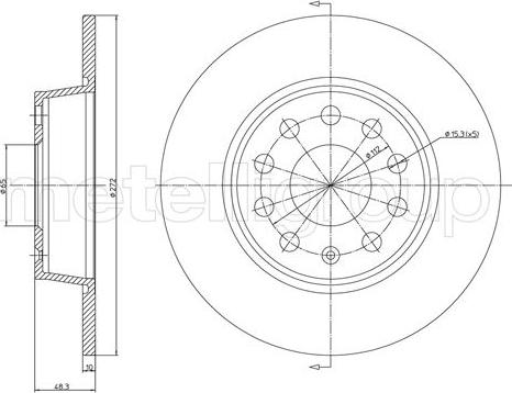 Fri.Tech. BD1433 - Disque de frein cwaw.fr