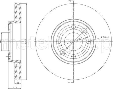 Fri.Tech. BD1544 - Disque de frein cwaw.fr