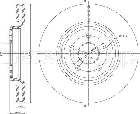 Fri.Tech. BD1545 - Disque de frein cwaw.fr