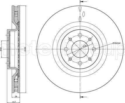 Fri.Tech. BD1541 - Disque de frein cwaw.fr