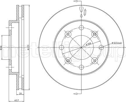 Fri.Tech. BD1519 - Disque de frein cwaw.fr