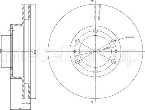 Fri.Tech. BD1528 - Disque de frein cwaw.fr