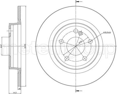 Fri.Tech. BD1668 - Disque de frein cwaw.fr