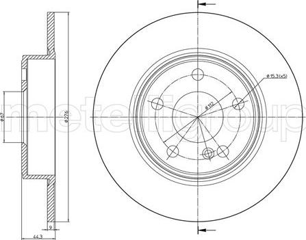 Fri.Tech. BD1662 - Disque de frein cwaw.fr