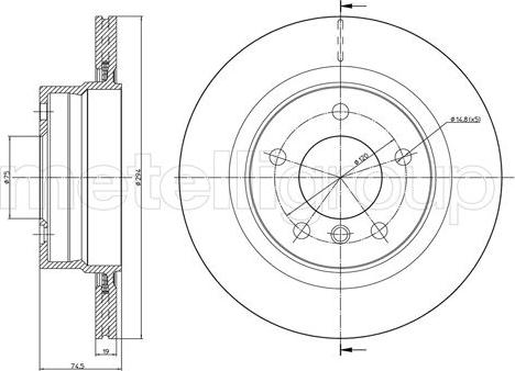 Fri.Tech. BD1611 - Disque de frein cwaw.fr