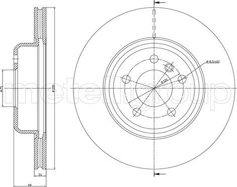 Fri.Tech. BD1635 - Disque de frein cwaw.fr