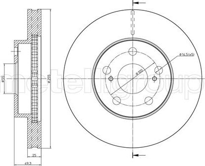 Fri.Tech. BD1064 - Disque de frein cwaw.fr