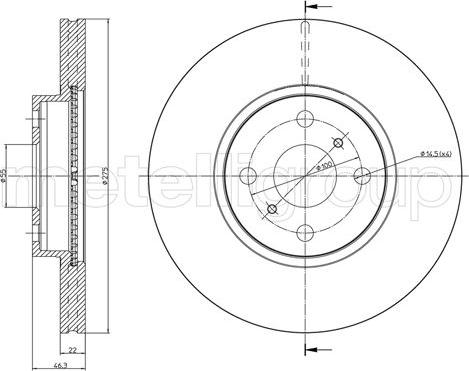 Fri.Tech. BD1068 - Disque de frein cwaw.fr