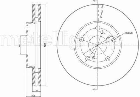 Fri.Tech. BD1063 - Disque de frein cwaw.fr