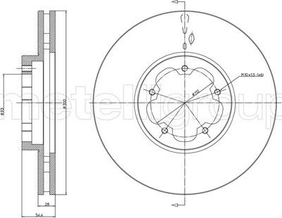 Fri.Tech. BD1006 - Disque de frein cwaw.fr