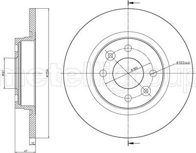 Fri.Tech. BD1000 - Disque de frein cwaw.fr