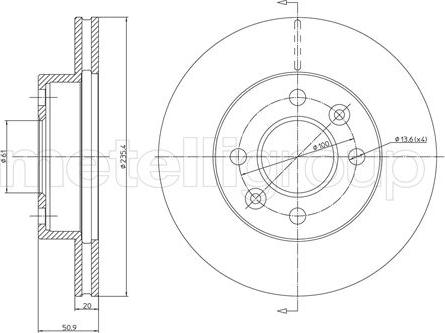 Fri.Tech. BD1001 - Disque de frein cwaw.fr