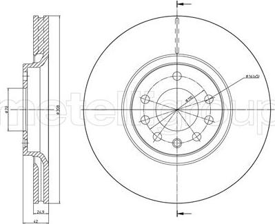 Fri.Tech. BD1087 - Disque de frein cwaw.fr