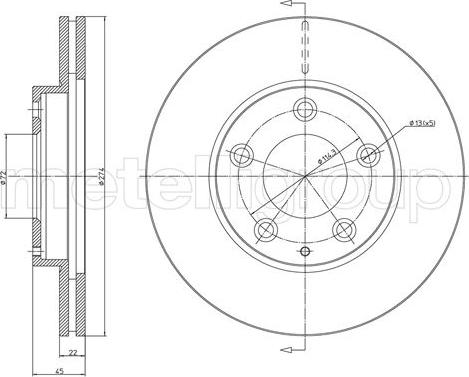 Fri.Tech. BD1036 - Disque de frein cwaw.fr