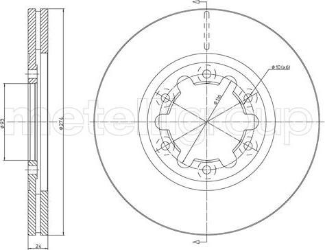 Fri.Tech. BD1038 - Disque de frein cwaw.fr