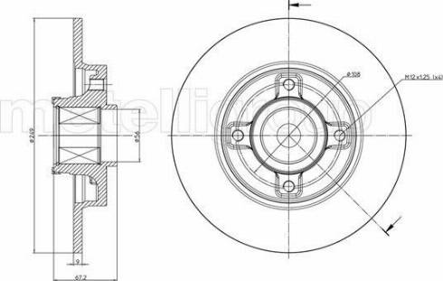 Fri.Tech. BD1079 - Disque de frein cwaw.fr