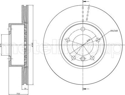 Fri.Tech. BD1073 - Disque de frein cwaw.fr