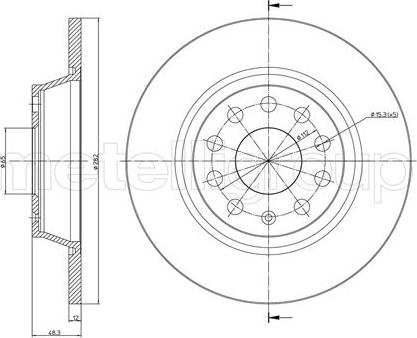 Fri.Tech. BD1145 - Disque de frein cwaw.fr