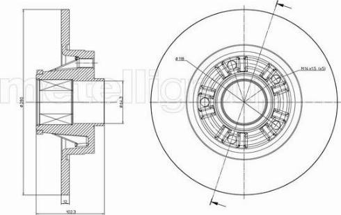 Fri.Tech. BD1141 - Disque de frein cwaw.fr