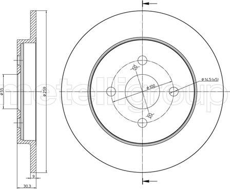 Fri.Tech. BD1154 - Disque de frein cwaw.fr