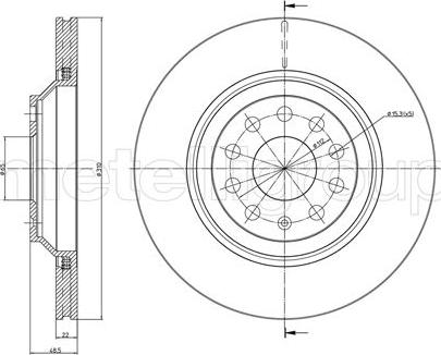 Fri.Tech. BD1155 - Disque de frein cwaw.fr