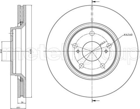 Fri.Tech. BD1169 - Disque de frein cwaw.fr