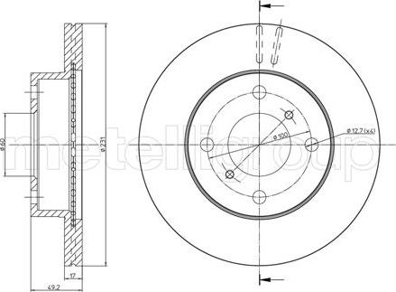 Fri.Tech. BD1168 - Disque de frein cwaw.fr