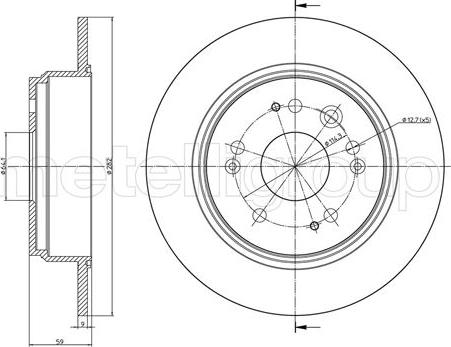 Fri.Tech. BD1109 - Disque de frein cwaw.fr