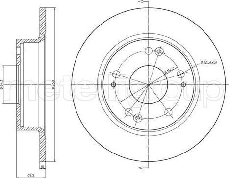 Fri.Tech. BD1104 - Disque de frein cwaw.fr