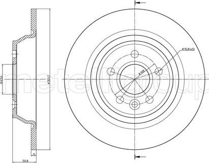 Fri.Tech. BD1101 - Disque de frein cwaw.fr