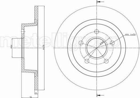 Fri.Tech. BD1102 - Disque de frein cwaw.fr