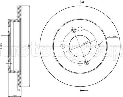 Fri.Tech. BD1119 - Disque de frein cwaw.fr