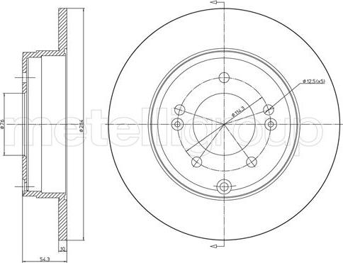 Fri.Tech. BD1112 - Disque de frein cwaw.fr