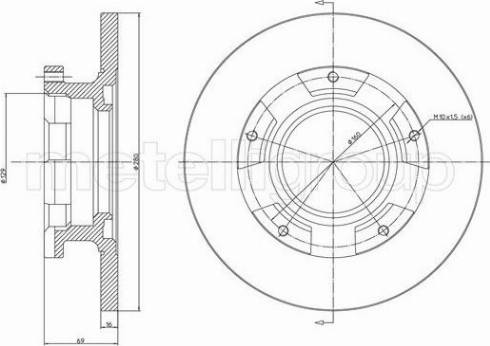 Fri.Tech. BD1187 - Disque de frein cwaw.fr