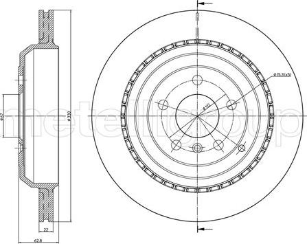 Fri.Tech. BD1130 - Disque de frein cwaw.fr