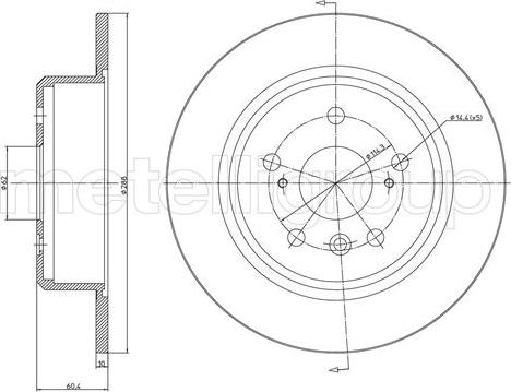 Fri.Tech. BD1125 - Disque de frein cwaw.fr