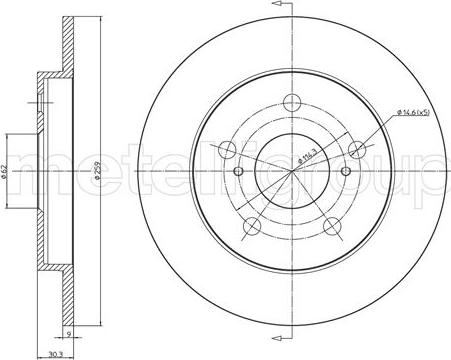 Fri.Tech. BD1177 - Disque de frein cwaw.fr